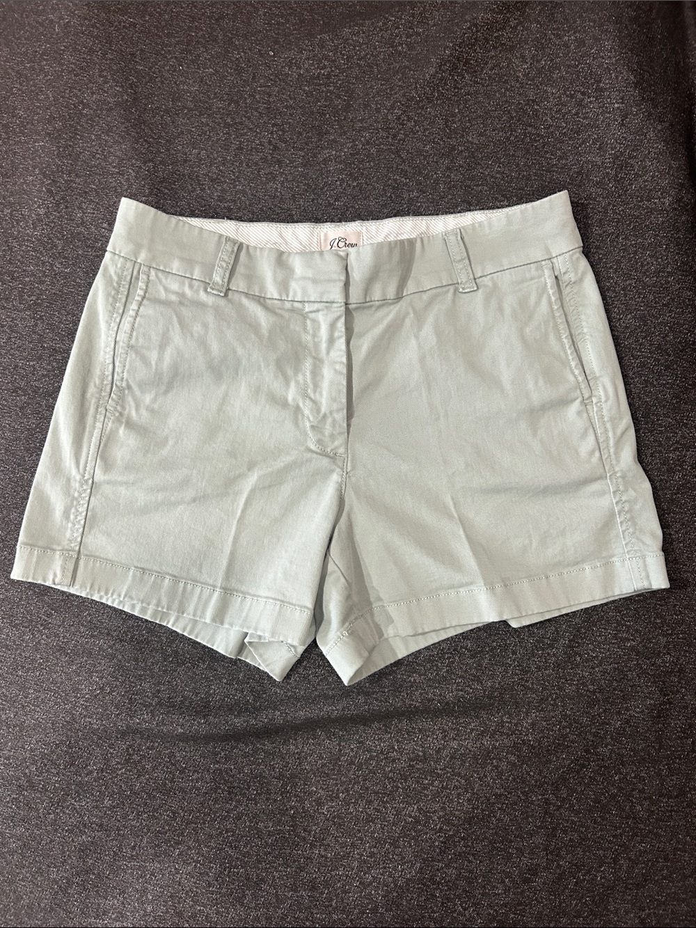 J. Crew Women's Sage Green Chino Bermuda Shorts sz6